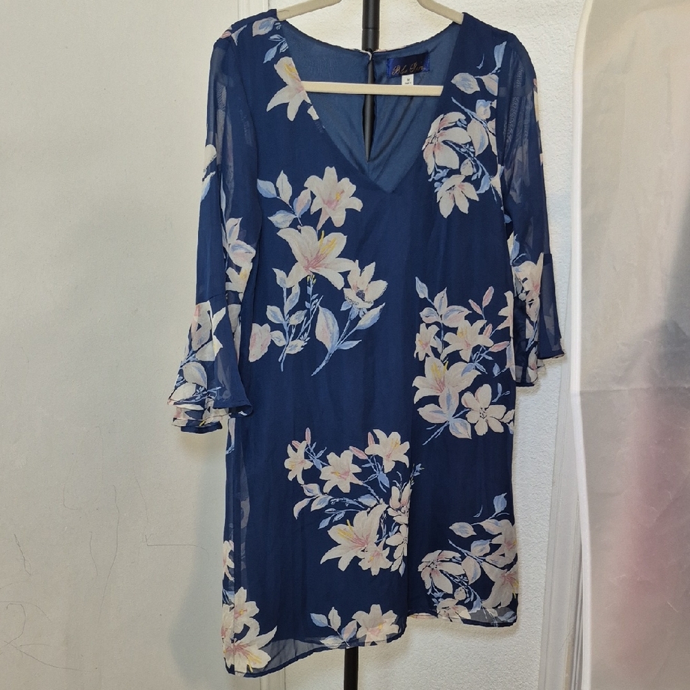 Lola Midnight Blue Floral Tunic